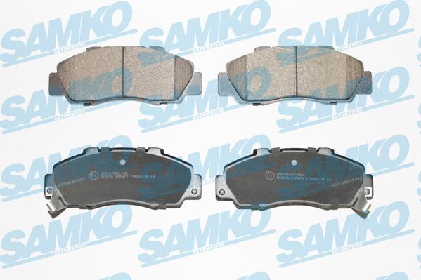 Samko 5SP472 - Kit pastiglie freno, Freno a disco autozon.pro