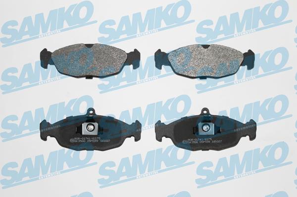 Samko 5SP599 - Kit pastiglie freno, Freno a disco autozon.pro