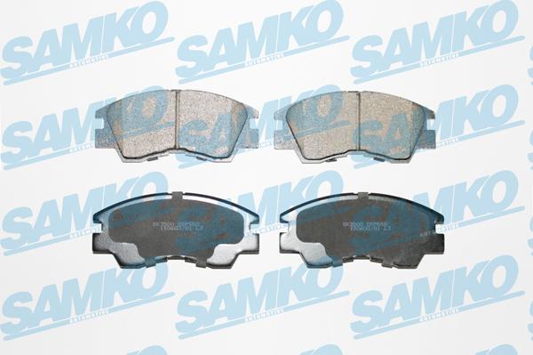 Samko 5SP550 - Kit pastiglie freno, Freno a disco autozon.pro