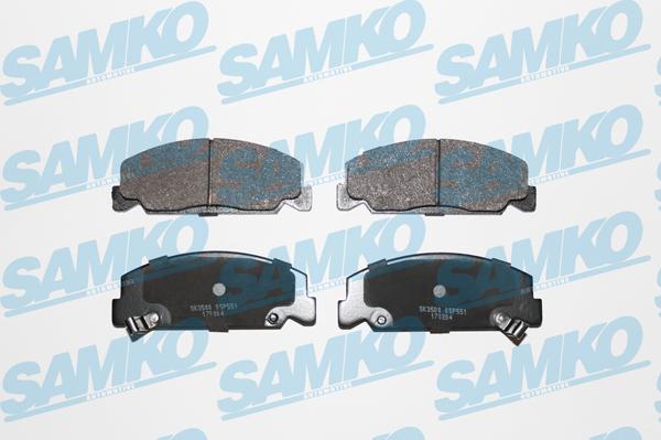 Samko 5SP551 - Kit pastiglie freno, Freno a disco autozon.pro