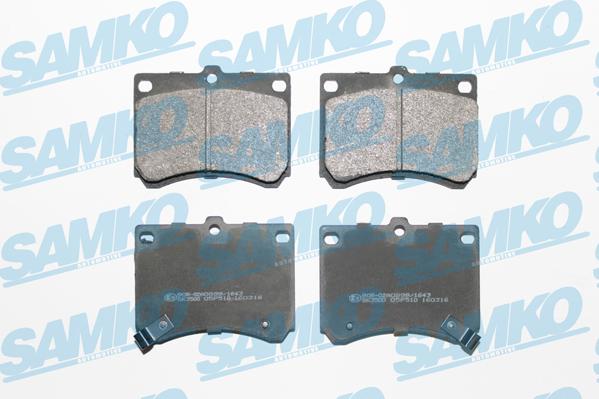 Samko 5SP510 - Kit pastiglie freno, Freno a disco autozon.pro