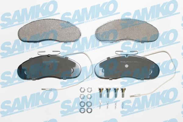 Samko 5SP580 - Kit pastiglie freno, Freno a disco autozon.pro