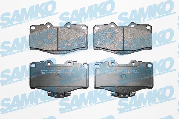 Samko 5SP538 - Kit pastiglie freno, Freno a disco autozon.pro