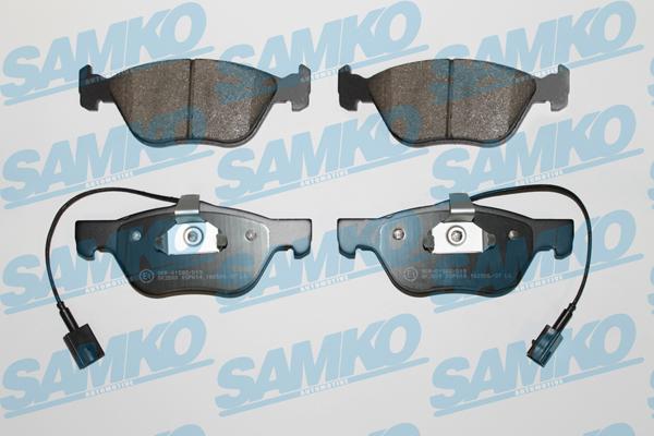 Samko 5SP614 - Kit pastiglie freno, Freno a disco autozon.pro