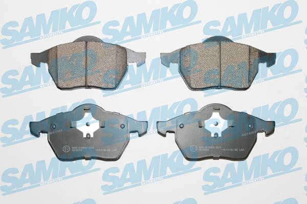 Samko 5SP639 - Kit pastiglie freno, Freno a disco autozon.pro