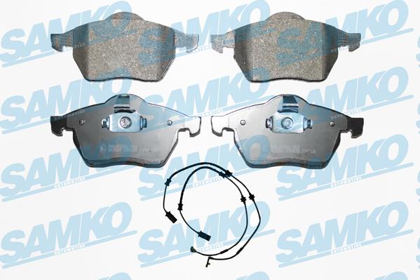 Samko 5SP635A - Kit pastiglie freno, Freno a disco autozon.pro