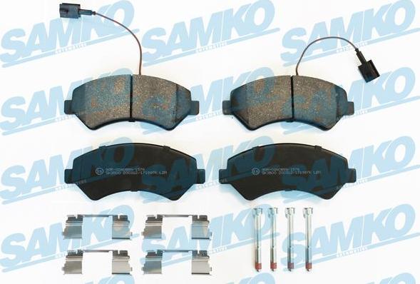 Samko 5SP1997K - Kit pastiglie freno, Freno a disco autozon.pro