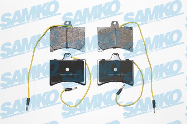 Samko 5SP195 - Kit pastiglie freno, Freno a disco autozon.pro