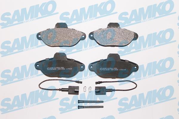 Samko 5SP1906 - Kit pastiglie freno, Freno a disco autozon.pro