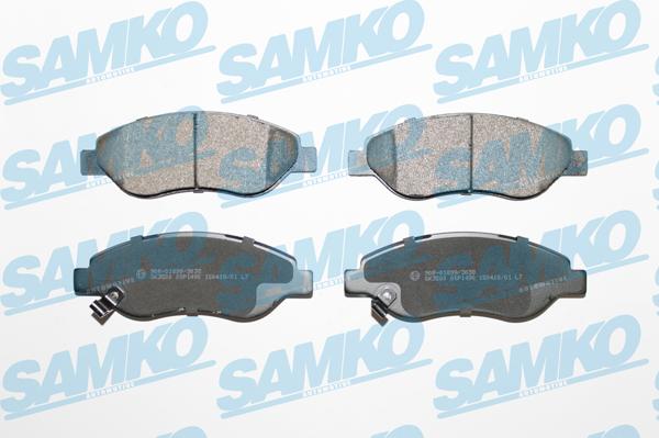 Samko 5SP1490 - Kit pastiglie freno, Freno a disco autozon.pro