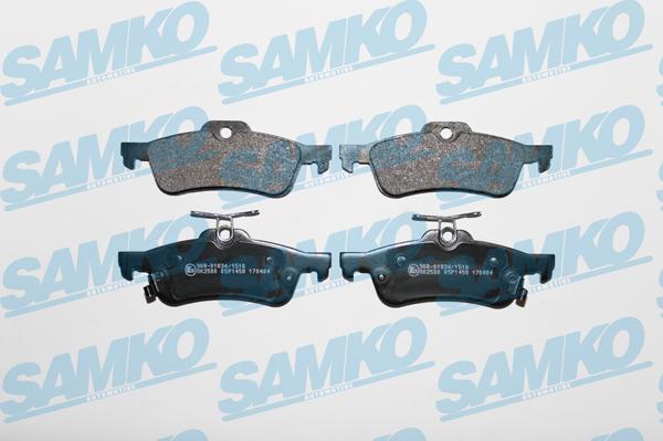 Samko 5SP1458 - Kit pastiglie freno, Freno a disco autozon.pro