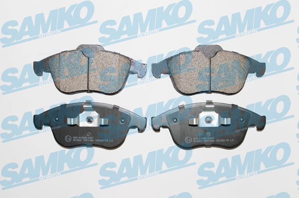 Samko 5SP1466 - Kit pastiglie freno, Freno a disco autozon.pro