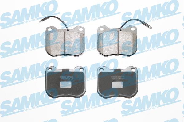 Samko 5SP146 - Kit pastiglie freno, Freno a disco autozon.pro