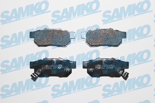 Samko 5SP1425 - Kit pastiglie freno, Freno a disco autozon.pro