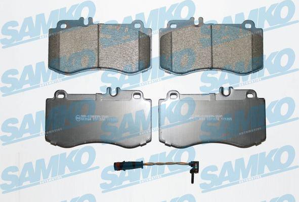 Samko 5SP1592A - Kit pastiglie freno, Freno a disco autozon.pro