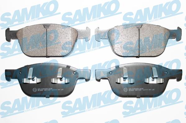 Samko 5SP1597 - Kit pastiglie freno, Freno a disco autozon.pro