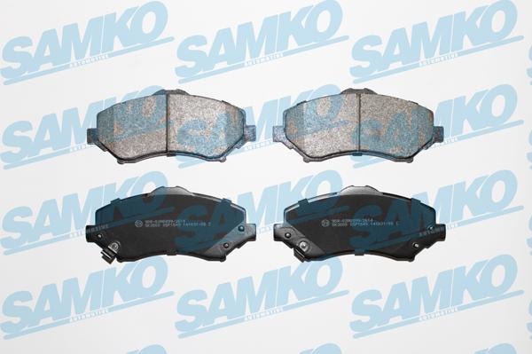 Samko 5SP1549 - Kit pastiglie freno, Freno a disco autozon.pro