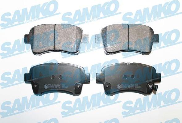 Samko 5SP1541 - Kit pastiglie freno, Freno a disco autozon.pro