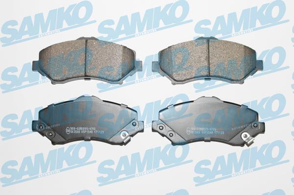 Samko 5SP1548 - Kit pastiglie freno, Freno a disco autozon.pro