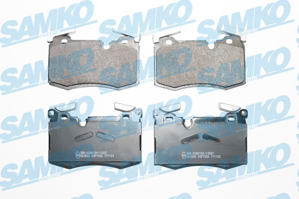 Samko 5SP1556 - Kit pastiglie freno, Freno a disco autozon.pro