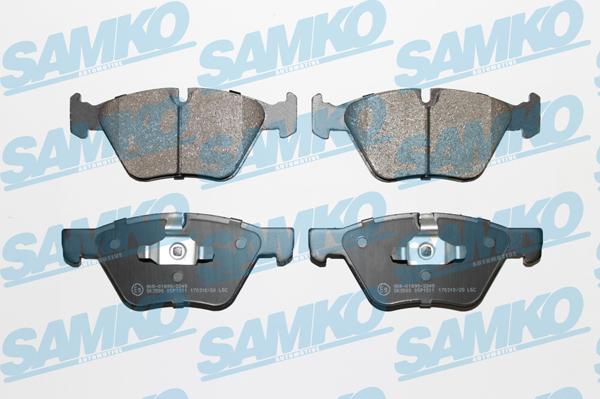 Samko 5SP1511 - Kit pastiglie freno, Freno a disco autozon.pro