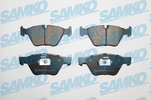 Samko 5SP1512 - Kit pastiglie freno, Freno a disco autozon.pro