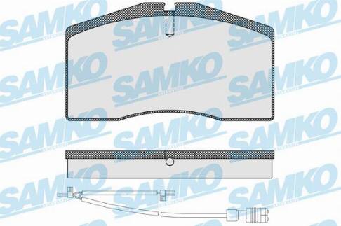 Samko 5SP1585A - Kit pastiglie freno, Freno a disco autozon.pro