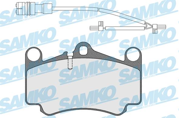 Samko 5SP1588B - Kit pastiglie freno, Freno a disco autozon.pro