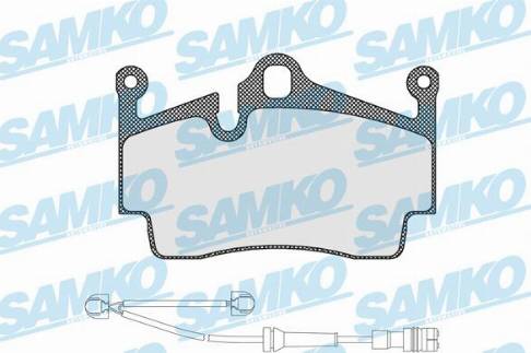 Samko 5SP1583A - Kit pastiglie freno, Freno a disco autozon.pro