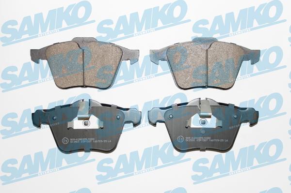 Samko 5SP1587 - Kit pastiglie freno, Freno a disco autozon.pro