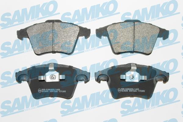 Samko 5SP1526 - Kit pastiglie freno, Freno a disco autozon.pro