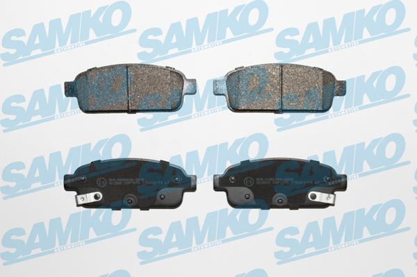 Samko 5SP1575 - Kit pastiglie freno, Freno a disco autozon.pro