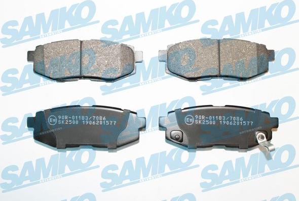 Samko 5SP1577 - Kit pastiglie freno, Freno a disco autozon.pro