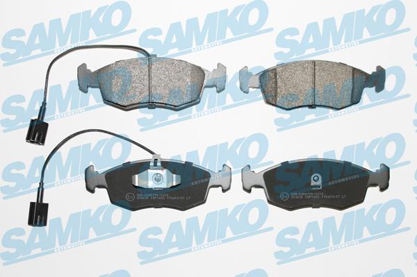 Samko 5SP1653 - Kit pastiglie freno, Freno a disco autozon.pro