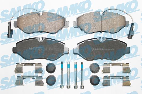 Samko 5SP1669 - Kit pastiglie freno, Freno a disco autozon.pro