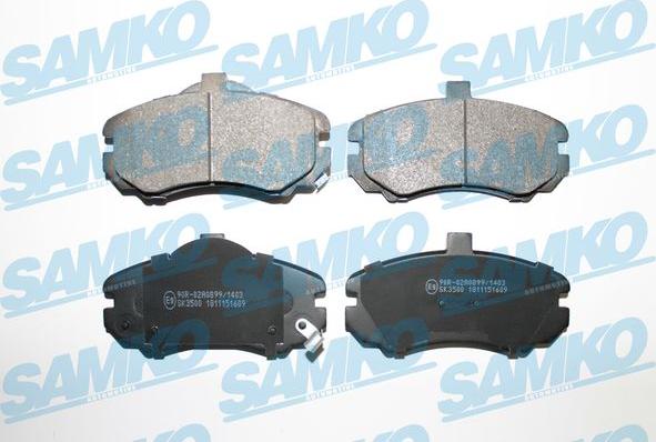 Samko 5SP1609 - Kit pastiglie freno, Freno a disco autozon.pro