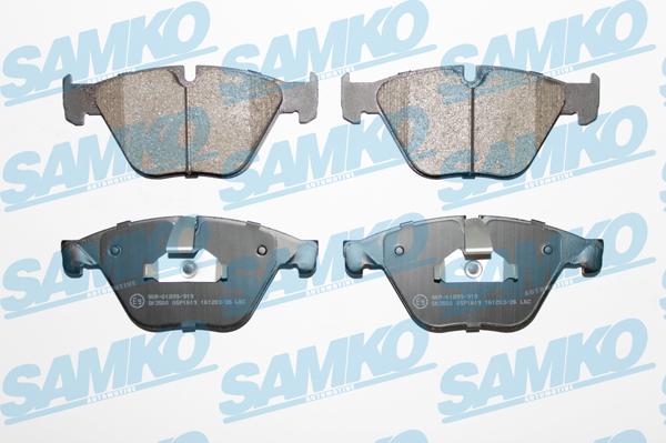 Samko 5SP1619 - Kit pastiglie freno, Freno a disco autozon.pro