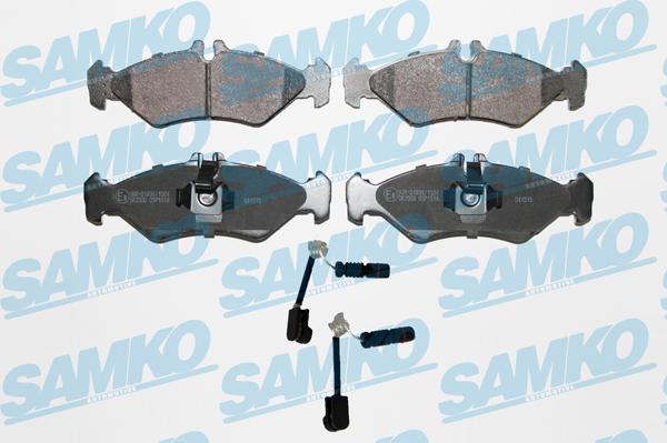 Samko 5SP1614A - Kit pastiglie freno, Freno a disco autozon.pro