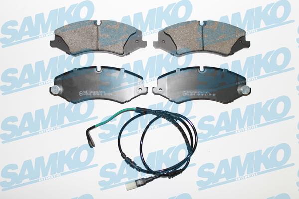 Samko 5SP1616B - Kit pastiglie freno, Freno a disco autozon.pro