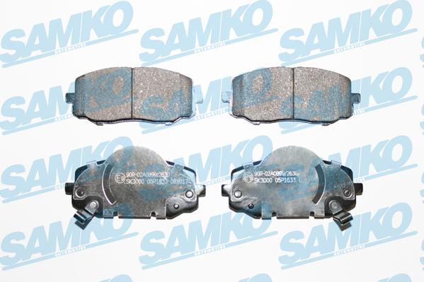 Samko 5SP1633 - Kit pastiglie freno, Freno a disco autozon.pro