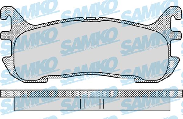 Samko 5SP1099 - Kit pastiglie freno, Freno a disco autozon.pro