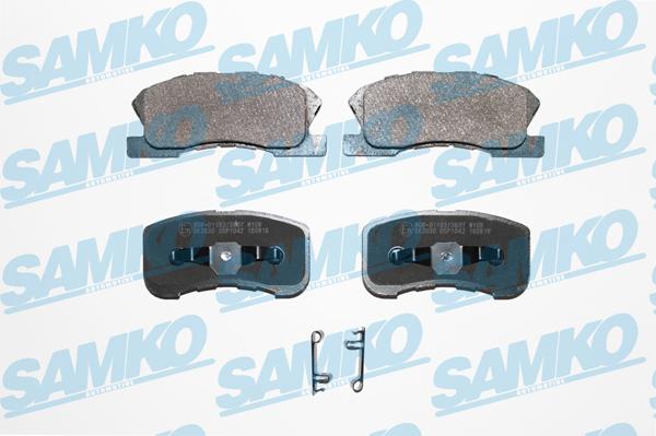 Samko 5SP1042 - Kit pastiglie freno, Freno a disco autozon.pro