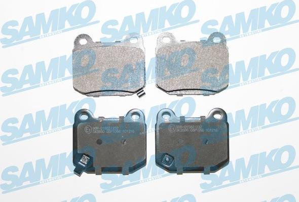 Samko 5SP1056 - Kit pastiglie freno, Freno a disco autozon.pro