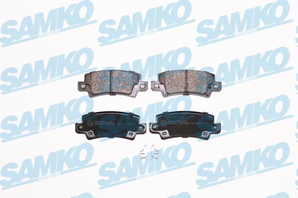 Samko 5SP1068 - Kit pastiglie freno, Freno a disco autozon.pro