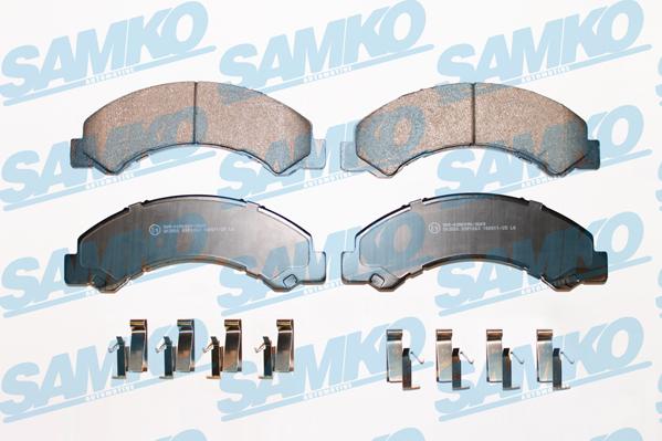 Samko 5SP1063 - Kit pastiglie freno, Freno a disco autozon.pro