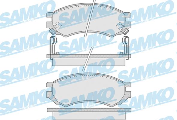 Samko 5SP1008 - Kit pastiglie freno, Freno a disco autozon.pro