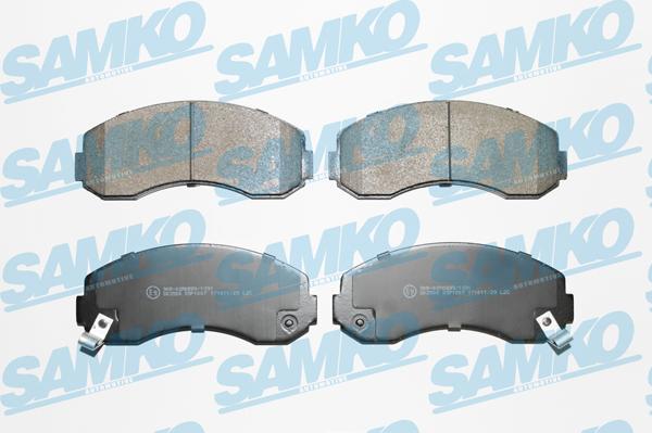 Samko 5SP1007 - Kit pastiglie freno, Freno a disco autozon.pro