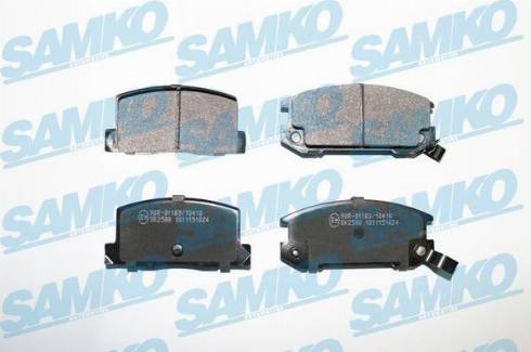 Samko 5SP1024 - Kit pastiglie freno, Freno a disco autozon.pro