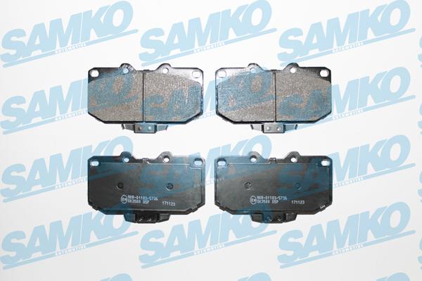 Samko 5SP1027 - Kit pastiglie freno, Freno a disco autozon.pro