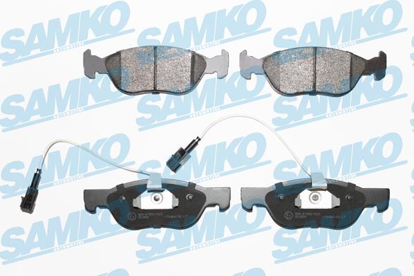 Samko 5SP1076 - Kit pastiglie freno, Freno a disco autozon.pro